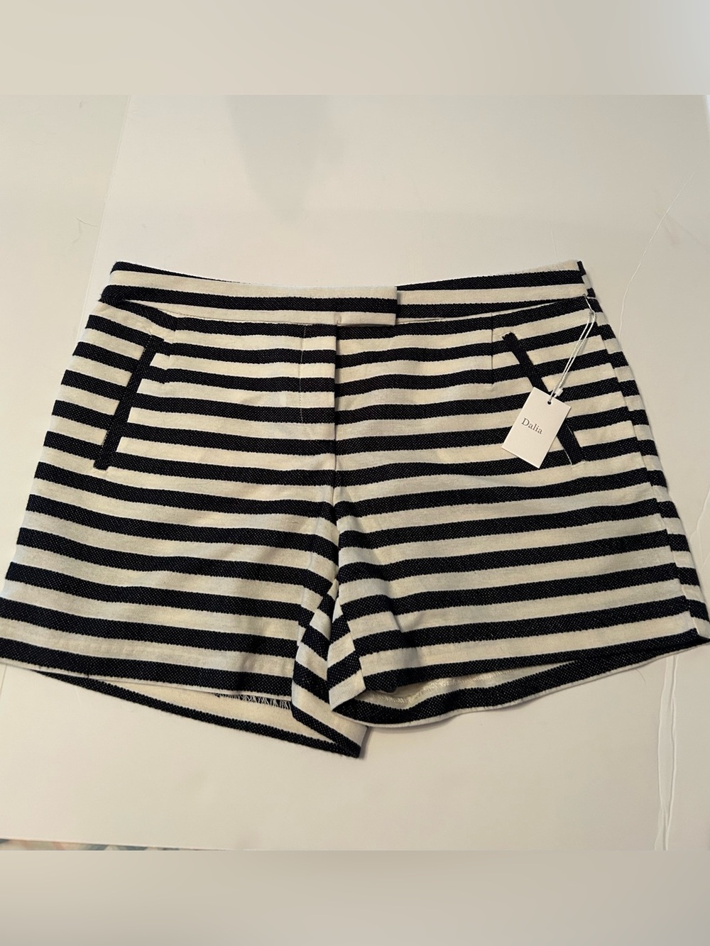 Dalia Navy & White Striped Women’s Shorts
